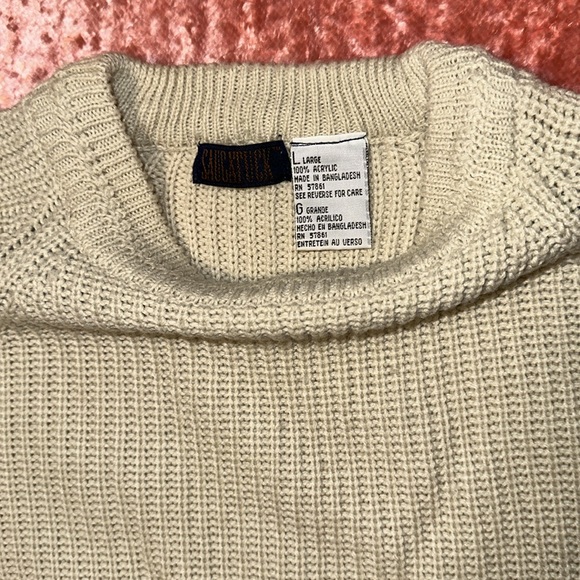 SAUCATUCK 100% acrylic true vintage sweater size L - Picture 7 of 7